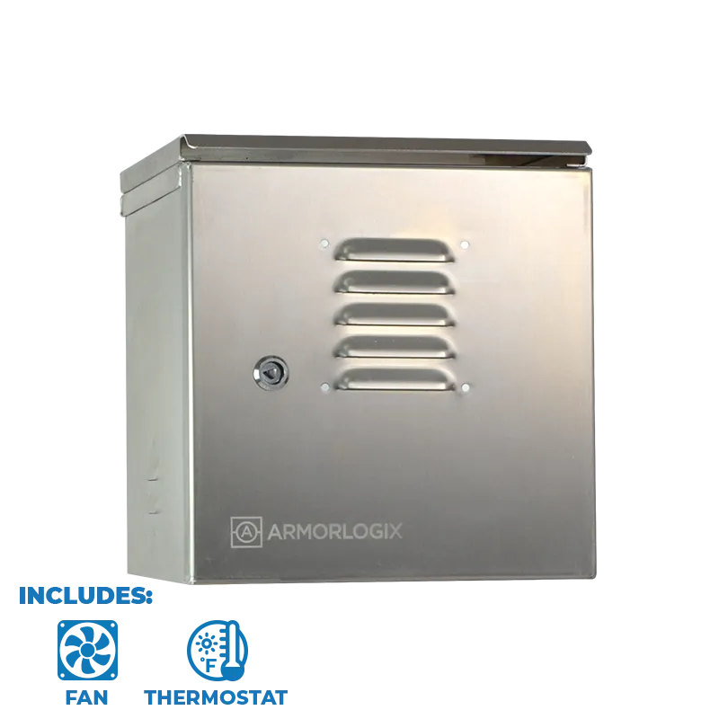 12" X 12" X 11" Nema 3 Enclosure With Fan Al121211N3-Ft