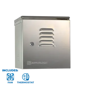12" X 12" X 11" Nema 3 Enclosure With Fan Al121211N3-Ft
