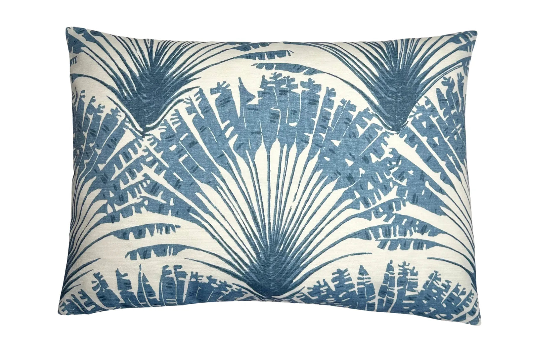 12x20 Brisa Floral Pillow Cover in Blue, Ready to Ship