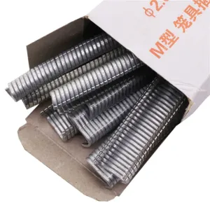 600 Pcs Pcs M Nail Cages Installed Chicken Duck Bird Dog Cage Clamp 2.0 Quail Tied Dove Cage Clamp Rabbit Staples