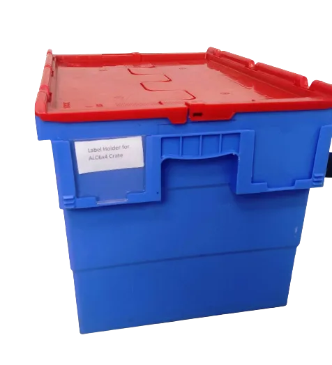 600(L) x 400(B) x 300(H) MM - Attached Lid Crate