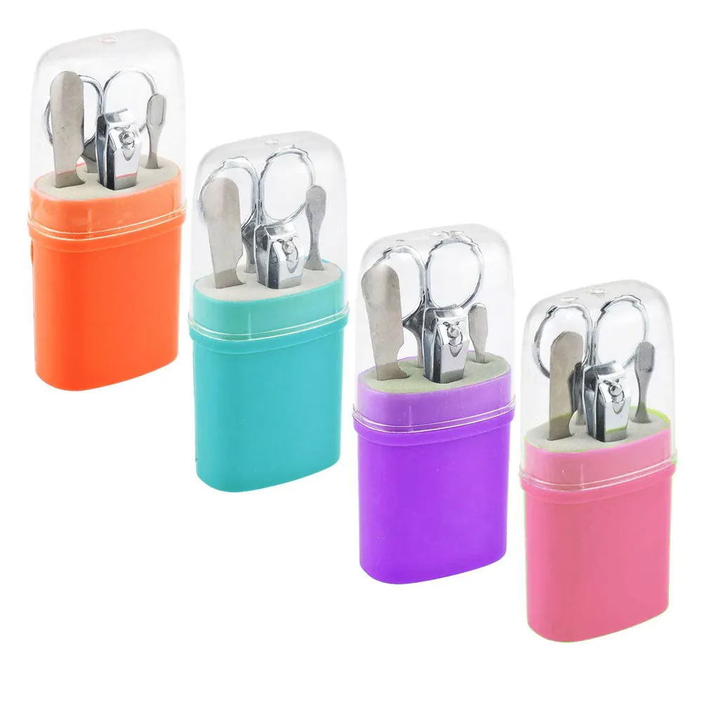8 Pc Manicure Pedicure Nail Care Set Stainless Steel Grooming Kit Travel 2 Packs