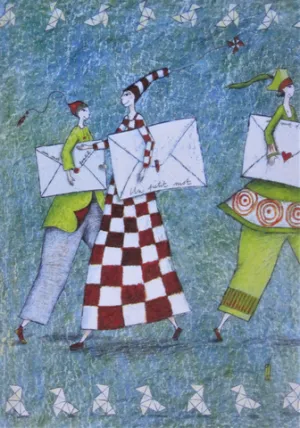 A Small Note by Gaelle Boissonnard - 5 X 7 Inches (Greeting Card)