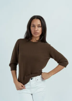 Allude Breadnut Bracelet Sleeve Cashmere Sweater