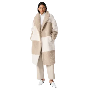 Amber Oversized Teddy Check Coat