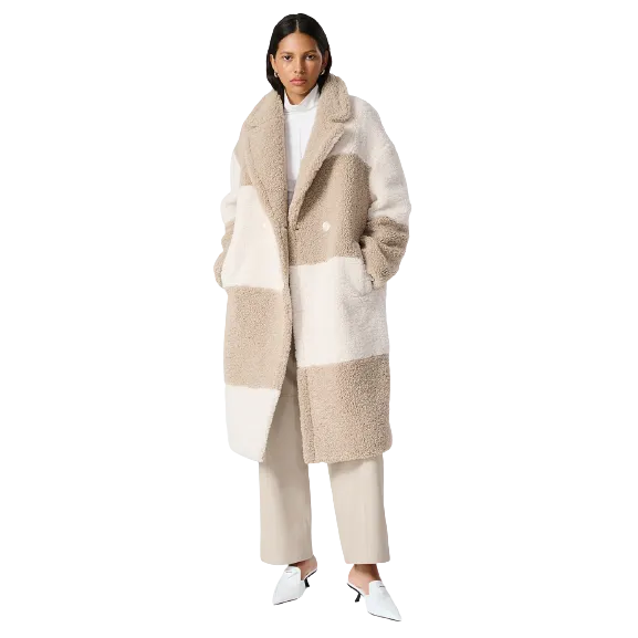 Amber Oversized Teddy Check Coat