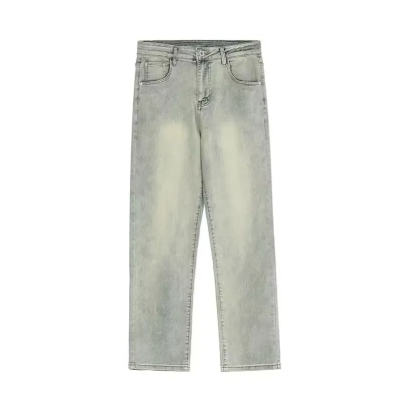 American Letter Graphic Straight Jeans