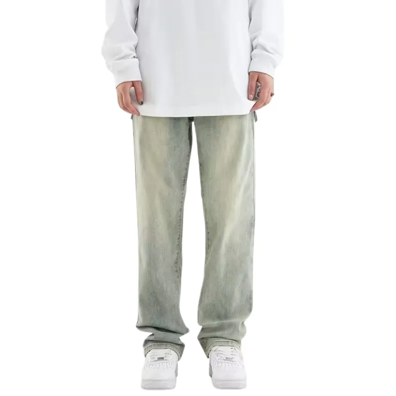 American Letter Graphic Straight Jeans