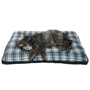 Arlee Pet Products Rover Crate Pad Hunter Plaid Slate Mattress Cushions