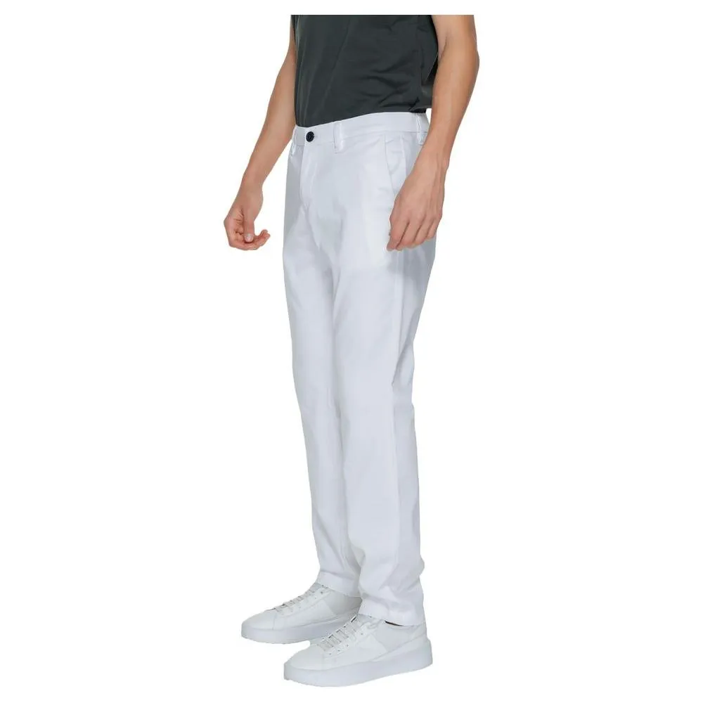 Armani Exchange White Cotton Jeans & Pant
