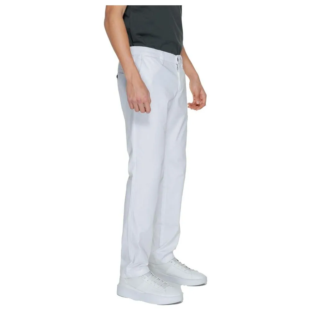 Armani Exchange White Cotton Jeans & Pant