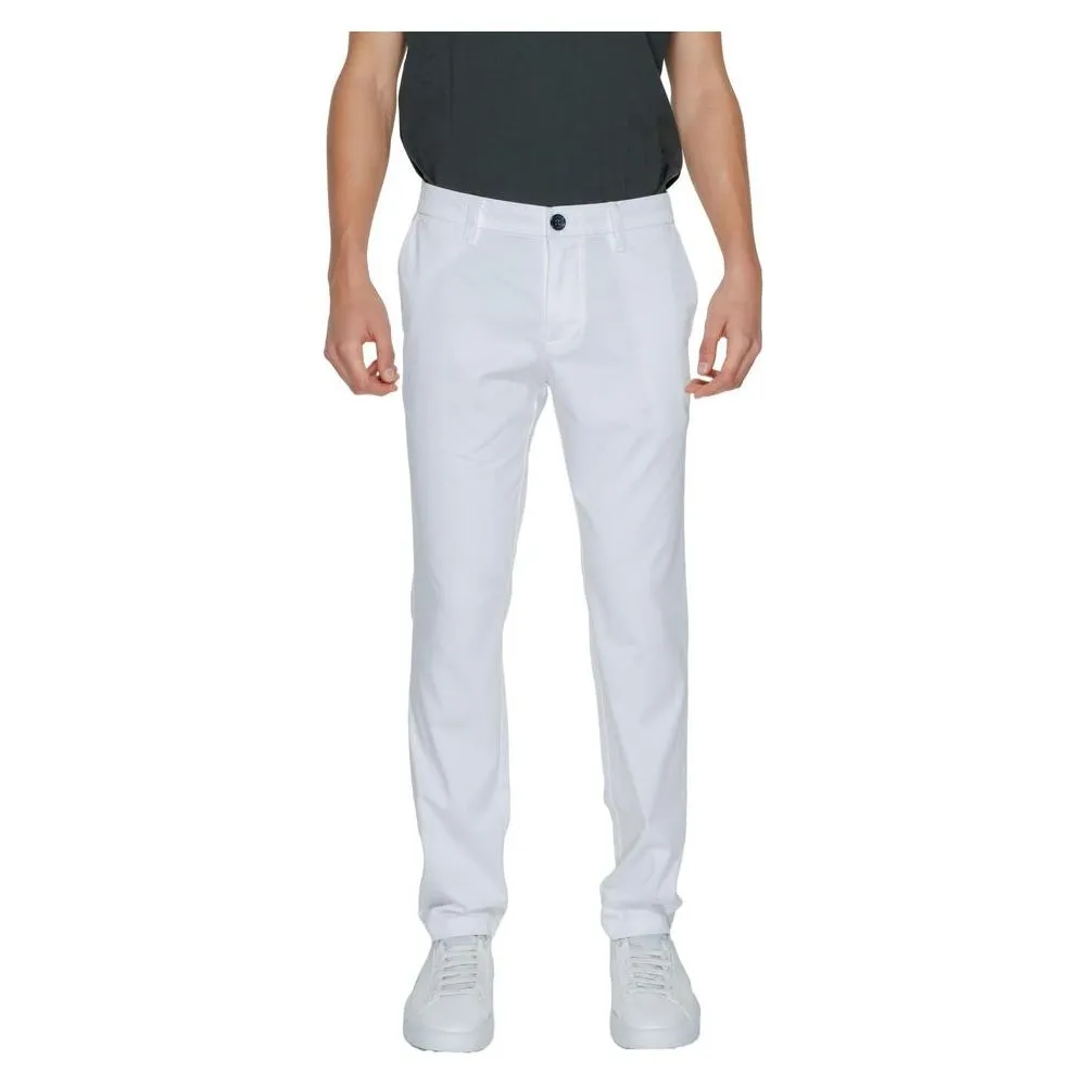 Armani Exchange White Cotton Jeans & Pant