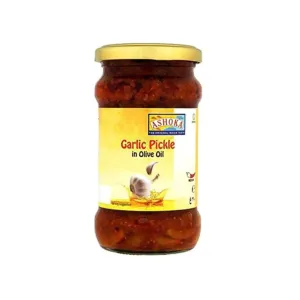 ASHOKA GARLIC PICKLE IN OLIVE OIL - 6x300GM