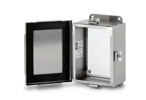 Austin AB-16146JHFX 16x14x6 Type 4X JIC Continuous Hinge Box - 304 S.S.