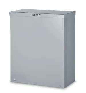 Austin AB-18186RBG 18x18x6 Type 3R Raintight Screwcover Box - Painted ANSI 61 Gray