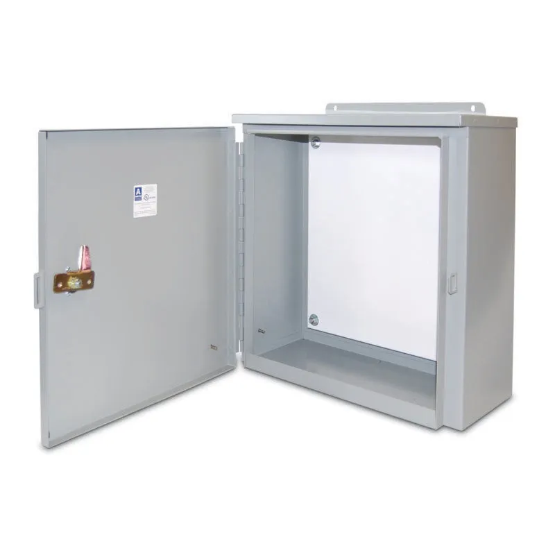 Austin AB-36366WL 36x36x6 Type 3R Large Weatherproof Hingecover Cabinet, Painted ANSI 61 Gray
