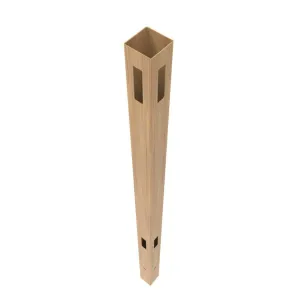 Barrette Outdoor Living Cypress Vinyl Corner Fence Post - 5" x 5" x 108"