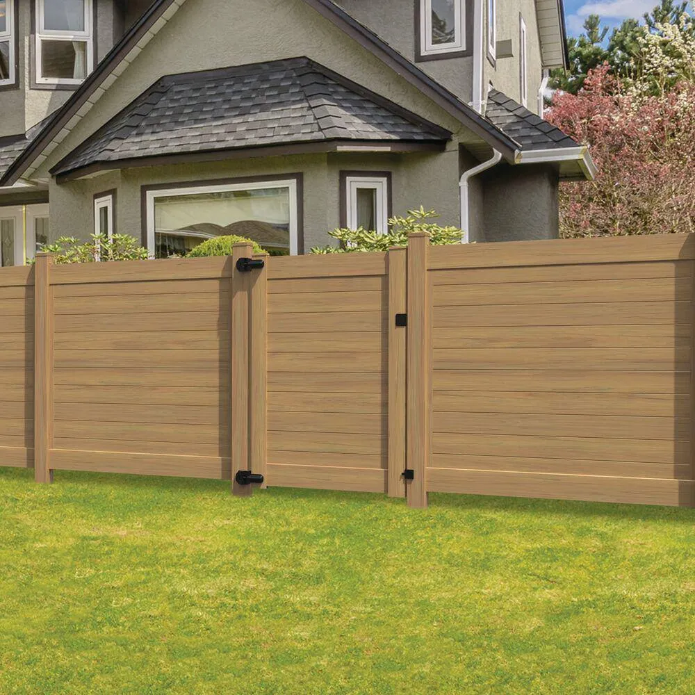 Barrette Outdoor Living Cypress Vinyl Corner Fence Post - 5" x 5" x 108"