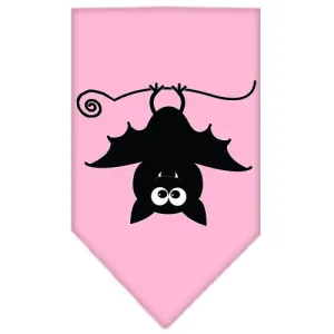 Batsy The Bat Screen Print Bandana Light Pink Small