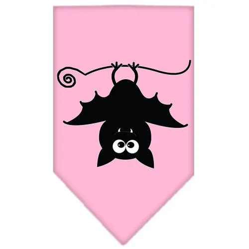 Batsy The Bat Screen Print Bandana Light Pink Small