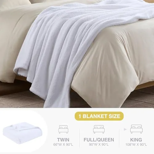Beautyrest Fuzzy Knit Blanket Dream Soft Blanket Cozy Breathable Cover Luxrurious Feathersoft Feel, All Seasons Lightweight Bedding for Summer Cover for Bed, Couch & Sofa, Twin, Grey