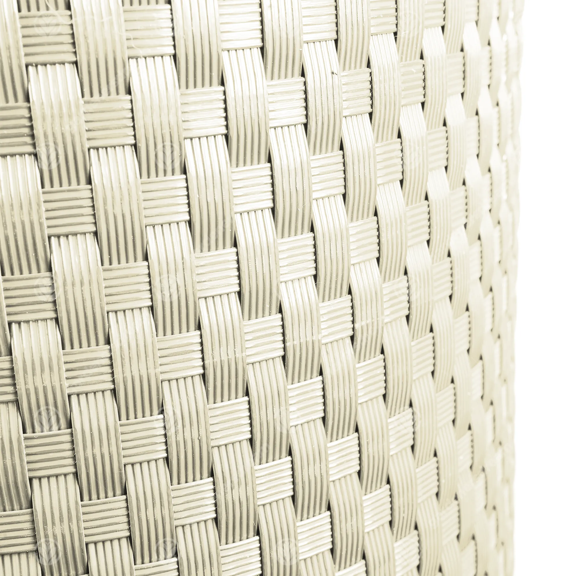 Beige Polyrattan Screening