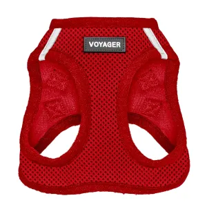 Best Pet Supplies Voyager Step-in Air Dog Harness - All Weather Mesh, Reflective, No Pull Harness for Small, Medium Dogs, Cats - Secure with Hook & Loop Fastener, Buckle, Double D-Rings - Red, XXS