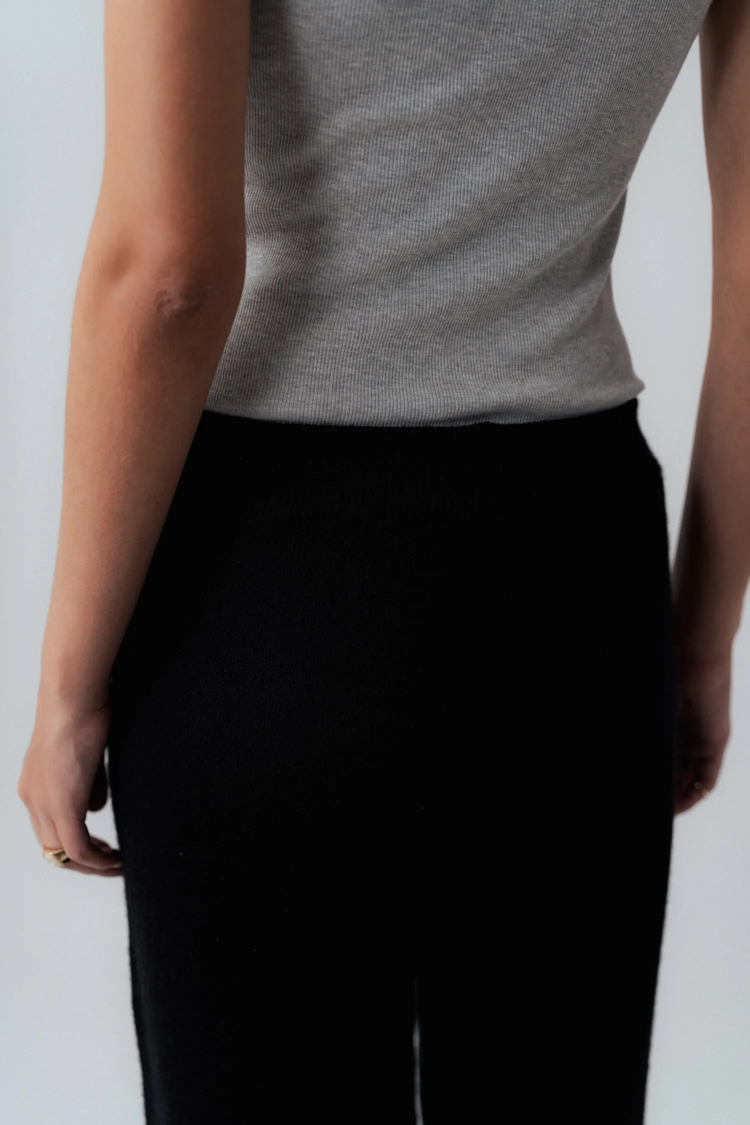 Black Straight Fit Trouser