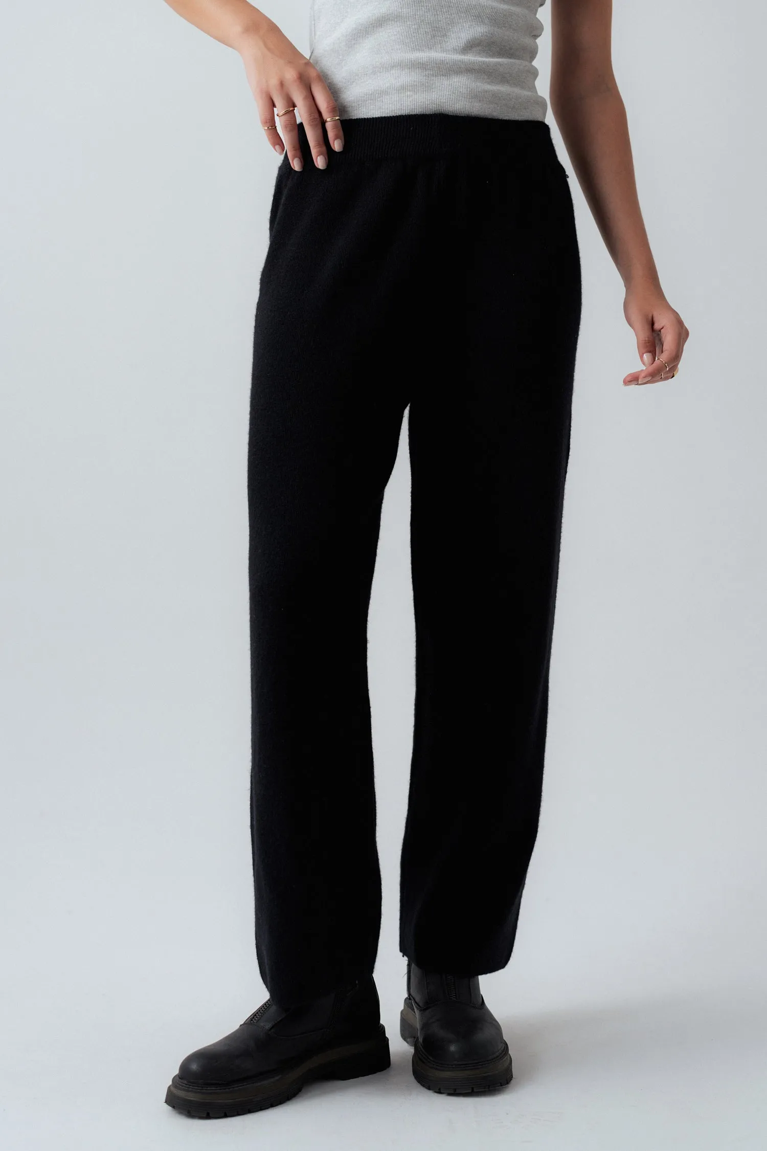 Black Straight Fit Trouser