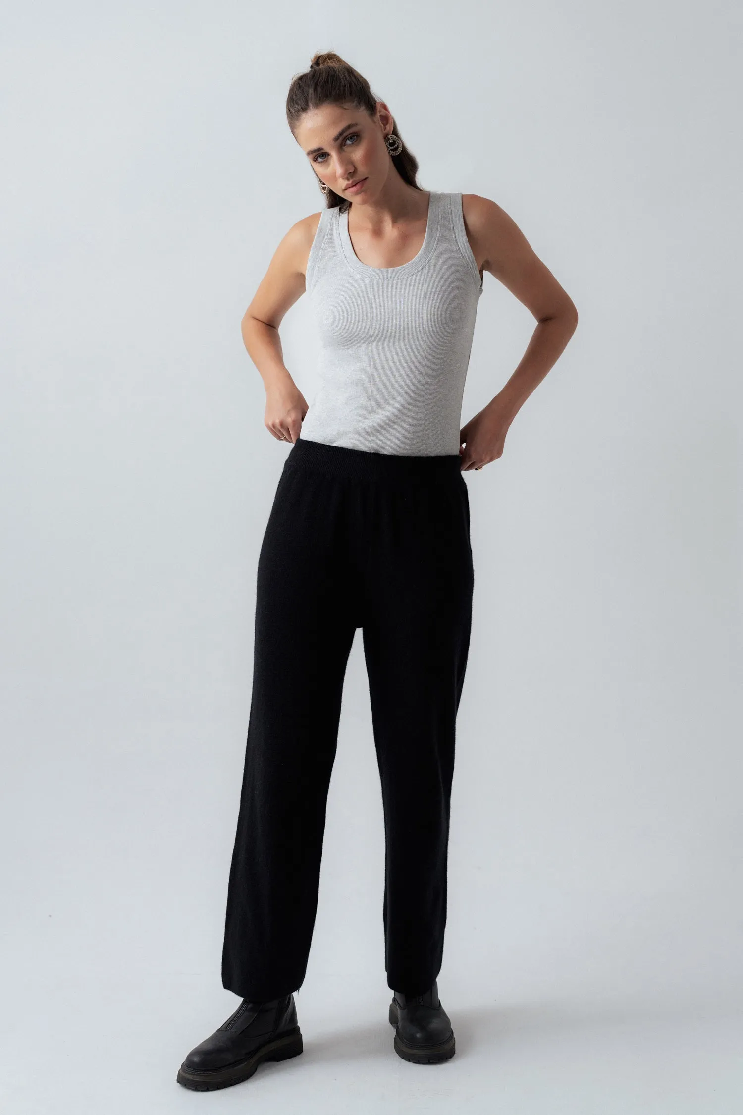 Black Straight Fit Trouser