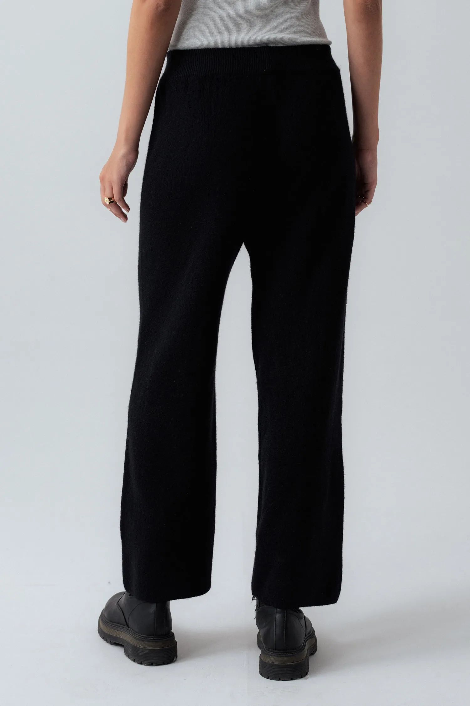 Black Straight Fit Trouser