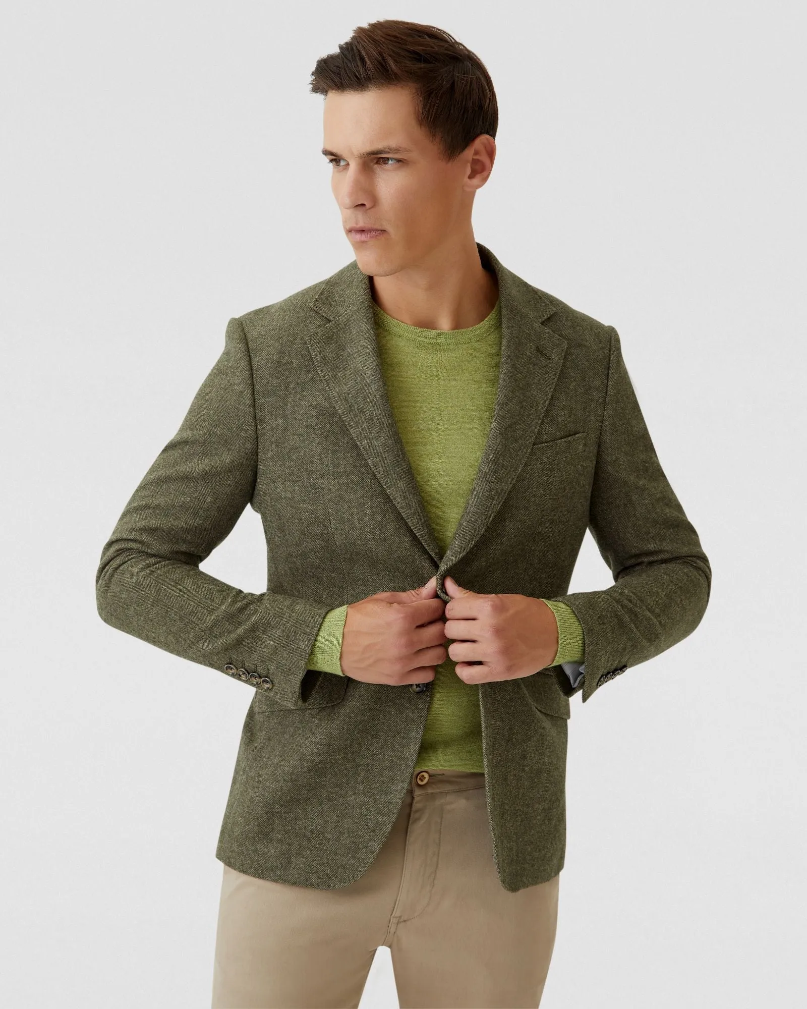 Blake Wool Herringbone Blazer