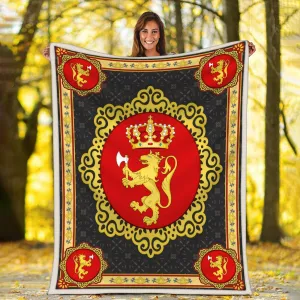 Blanket Coat Of Arms Of Norway