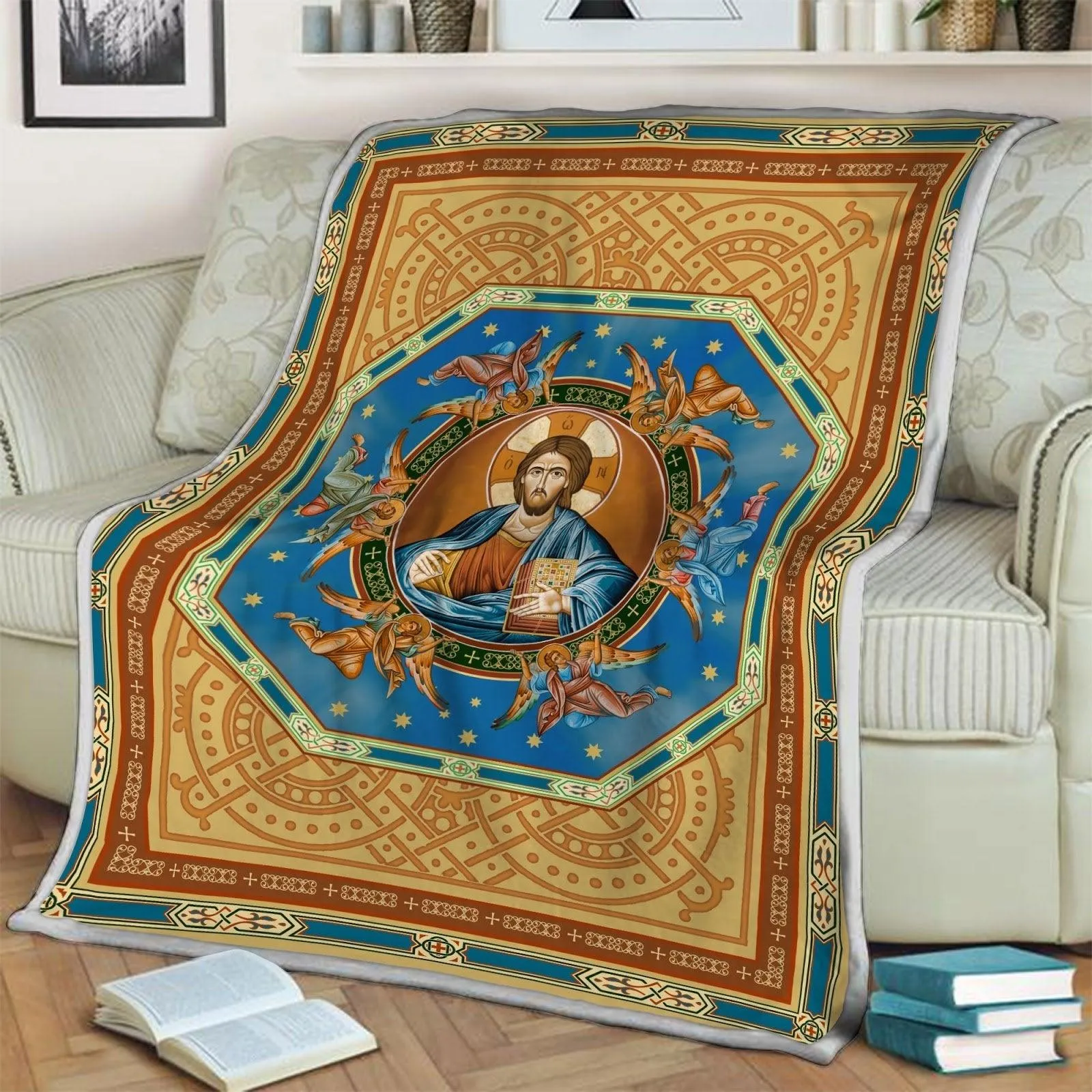 Blanket Jesus Christ Eastern Orthodox