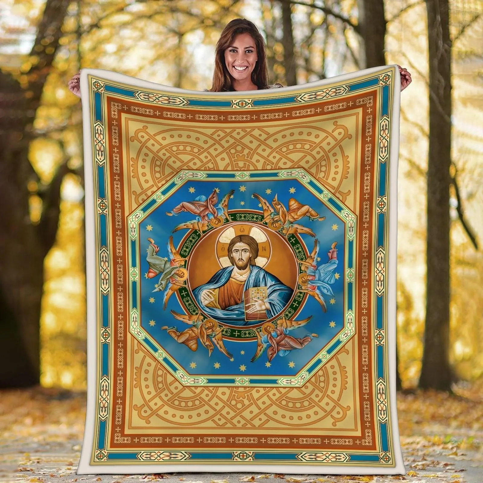 Blanket Jesus Christ Eastern Orthodox