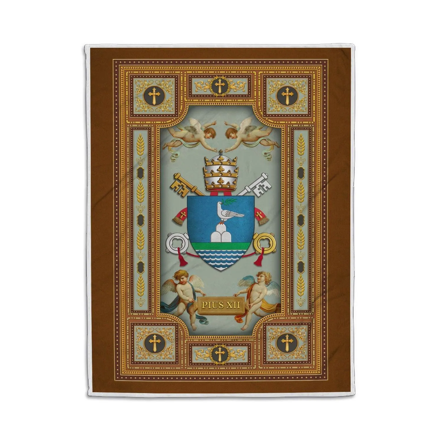 Blanket Pope Pius XII Coat Of Arms