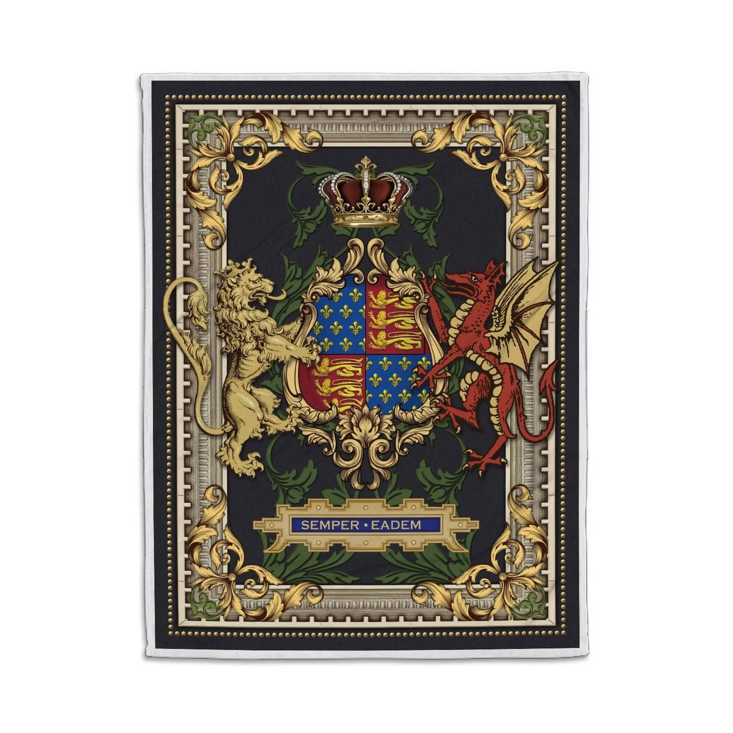 Blanket Queen Elizabeth I Coat of Arms