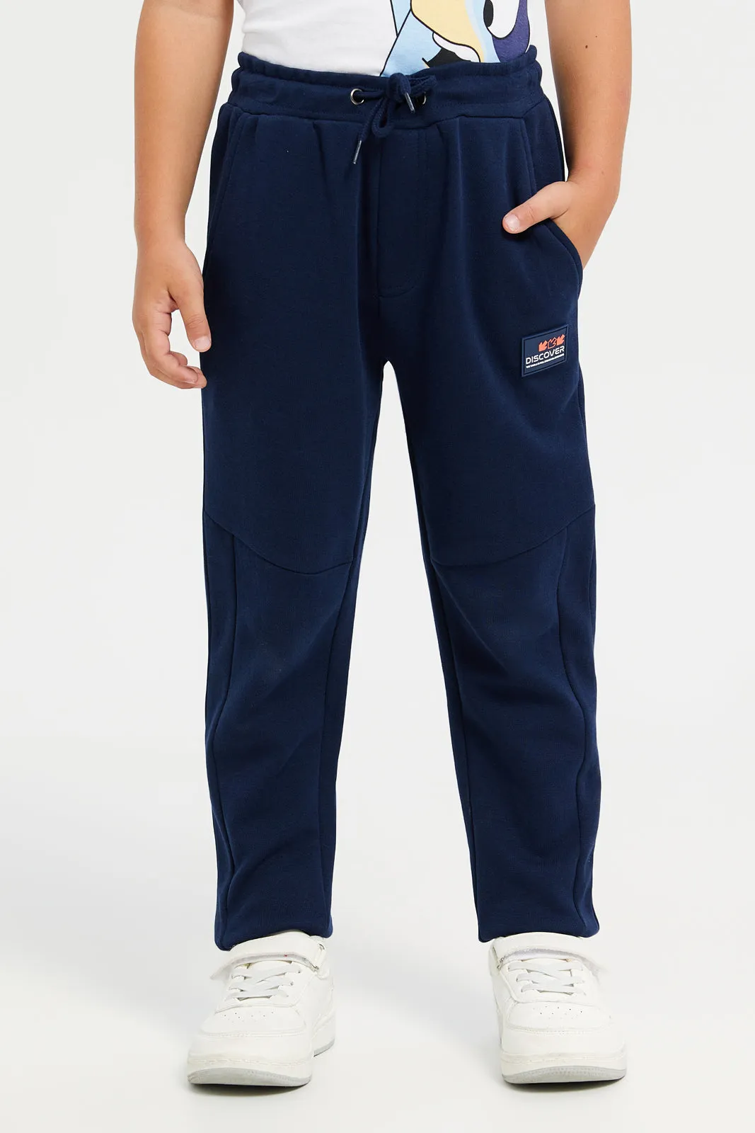 Boys Navy Track Pants