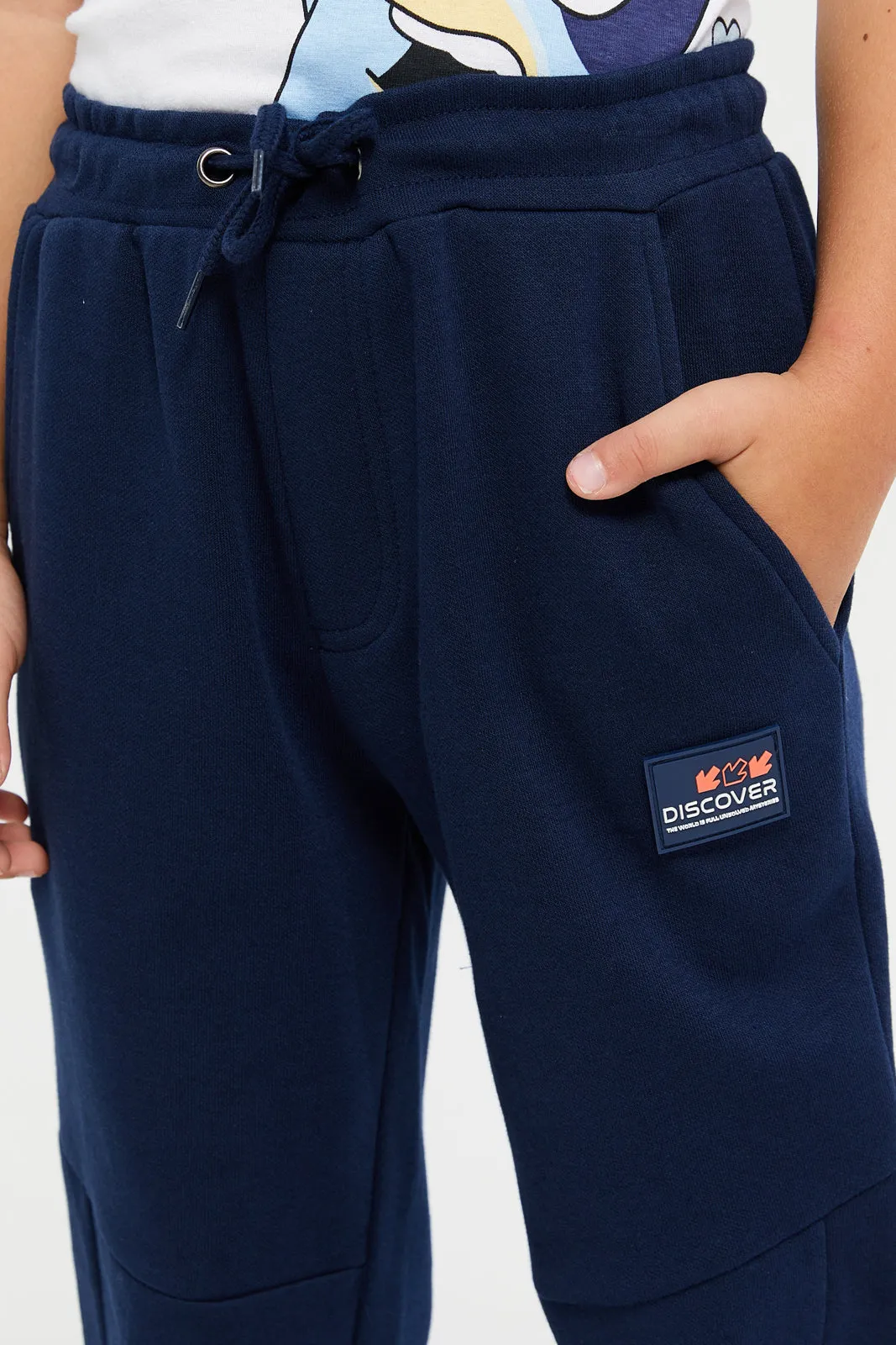 Boys Navy Track Pants