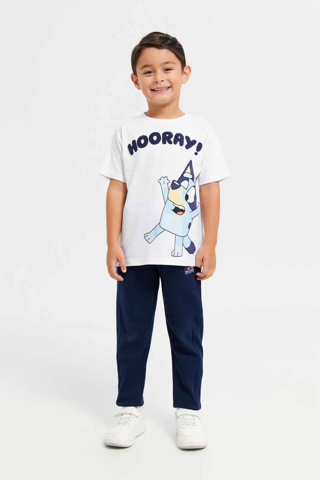 Boys Navy Track Pants