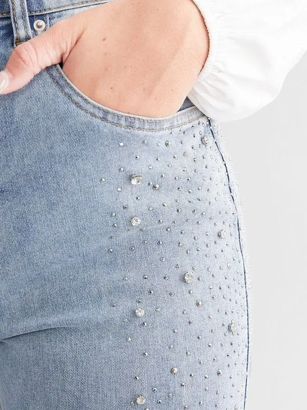 Brigida – Rhinestone embellished – Boot cut flared jeans