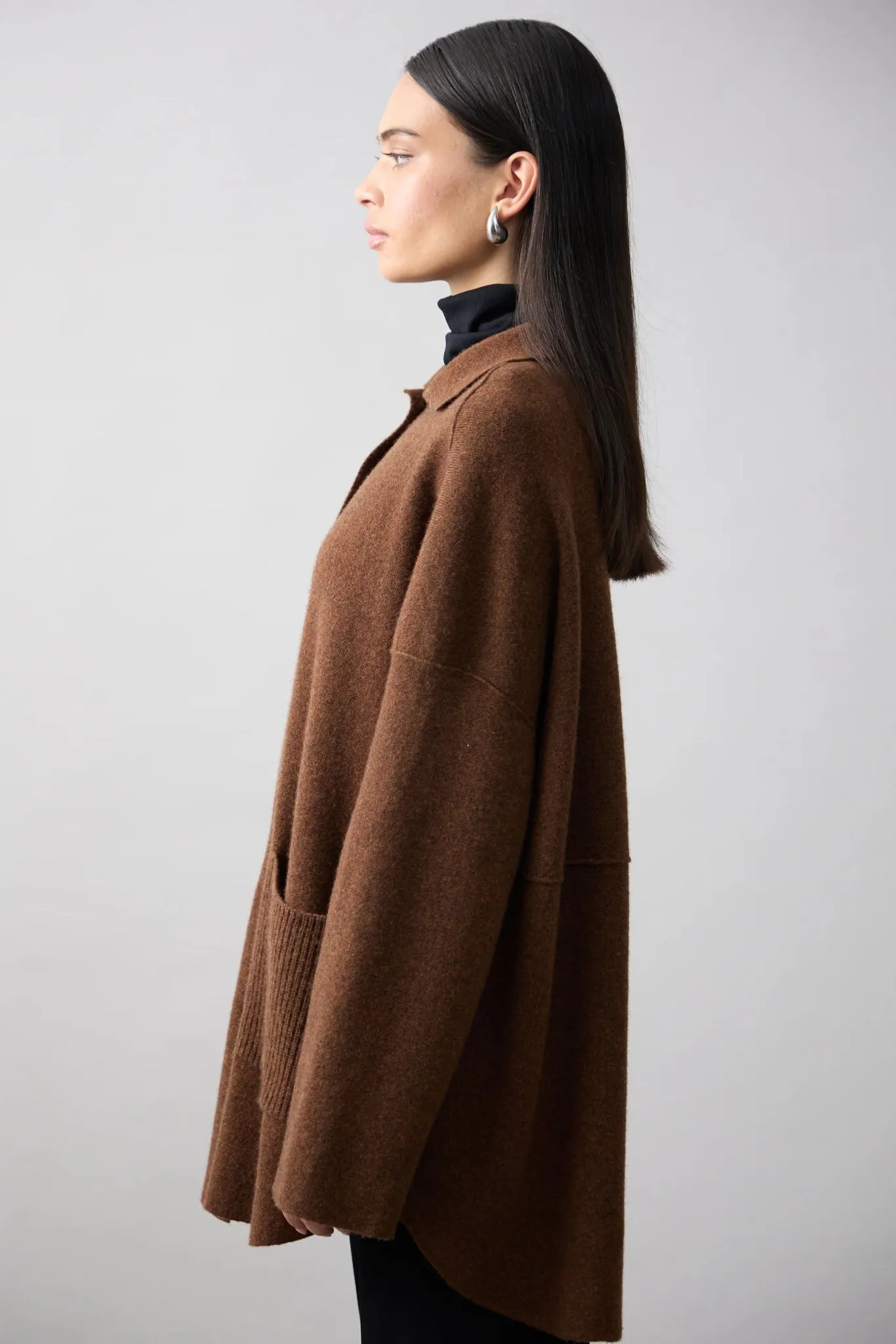 Brixton Cashmere Jacket  Umber