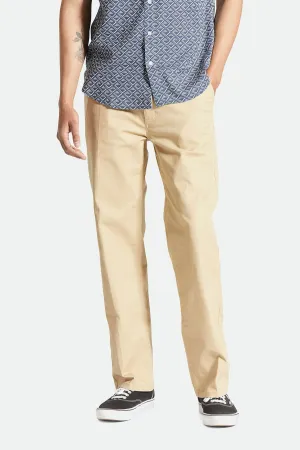 Brixton - Choice Chino Relaxed Pant in Sand
