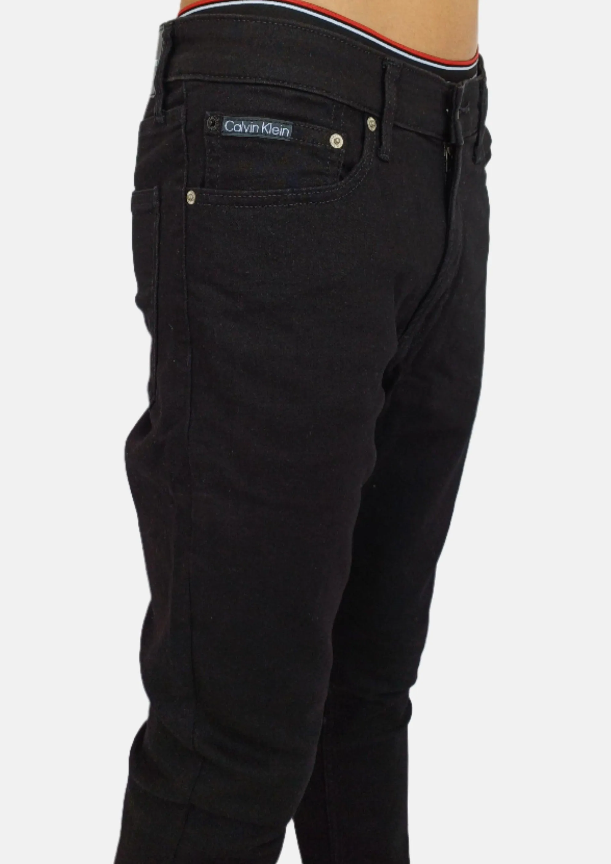 CALVIN KLEIN Black Men Slim Ajuste Jeans