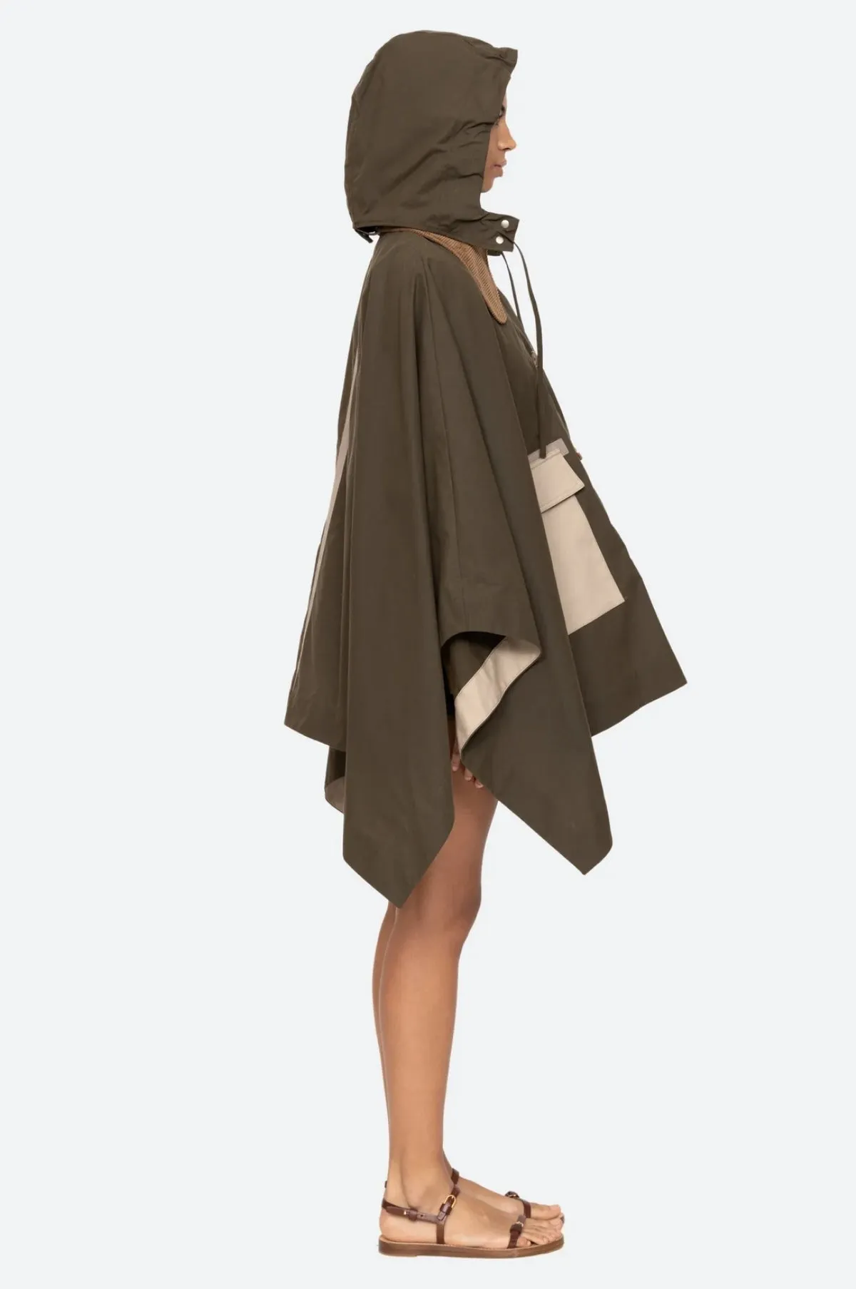 Carolina Chino Poncho Army