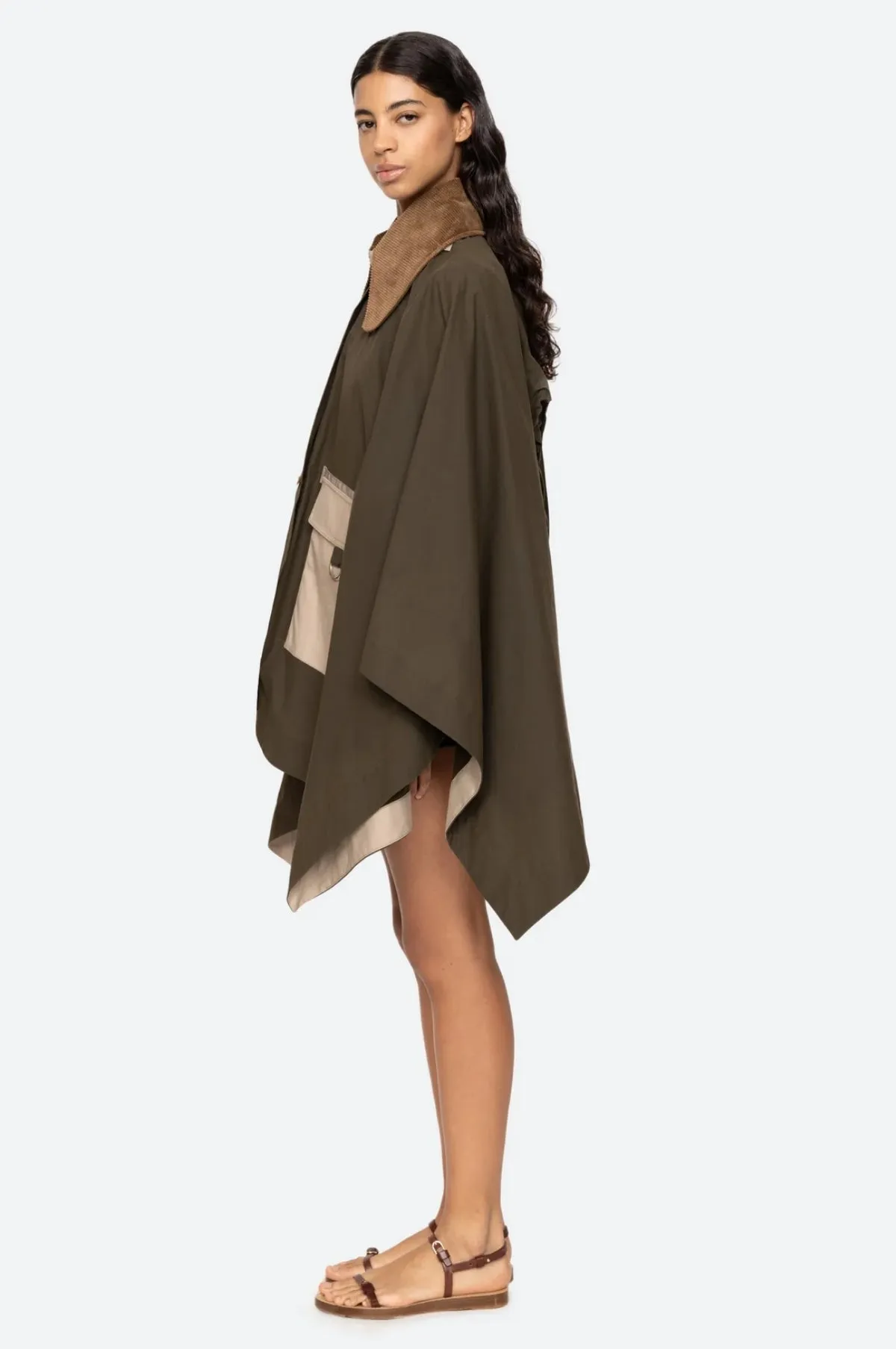 Carolina Chino Poncho Army