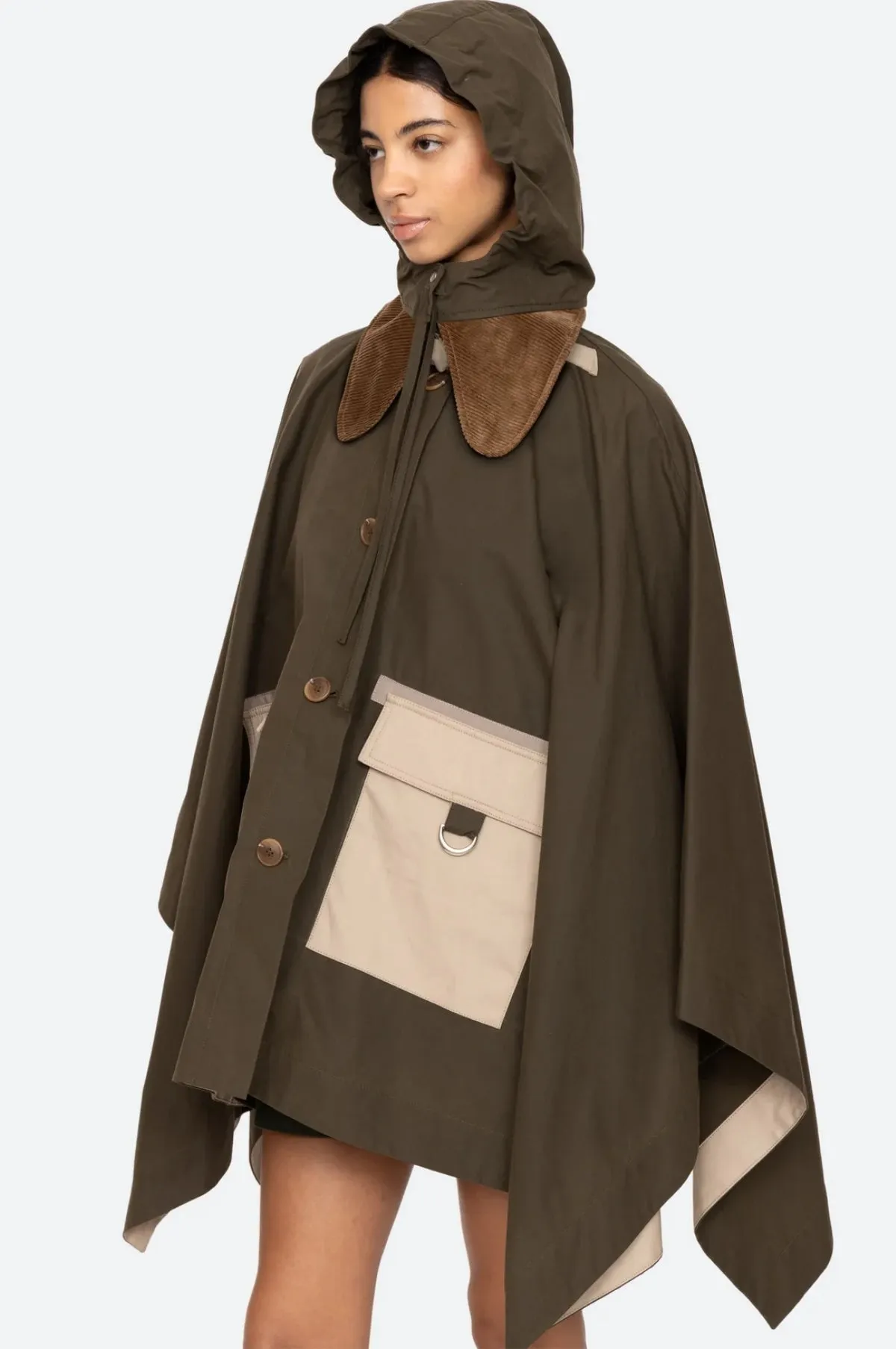 Carolina Chino Poncho Army
