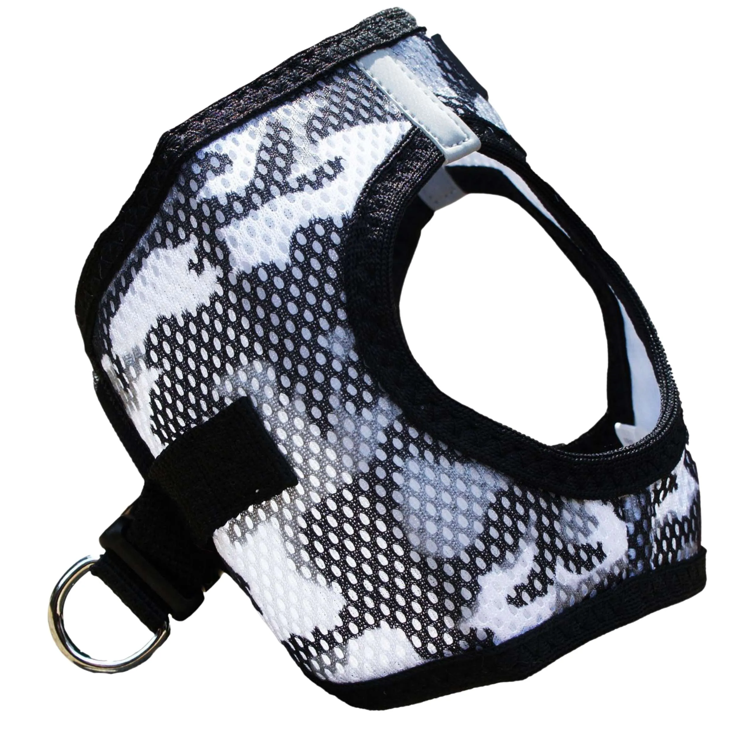 Choke-Free Mesh Harness | Gray Camo
