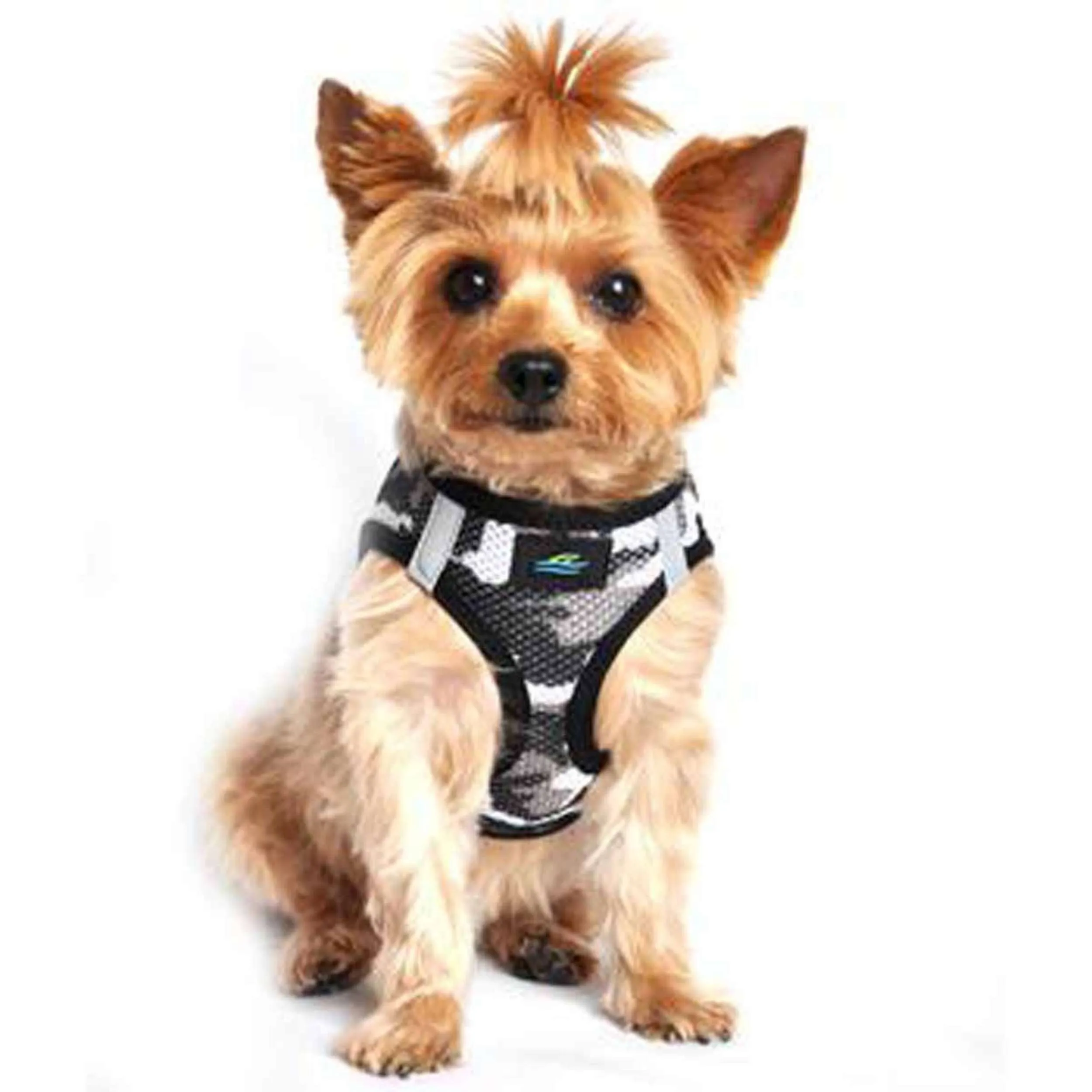 Choke-Free Mesh Harness | Gray Camo
