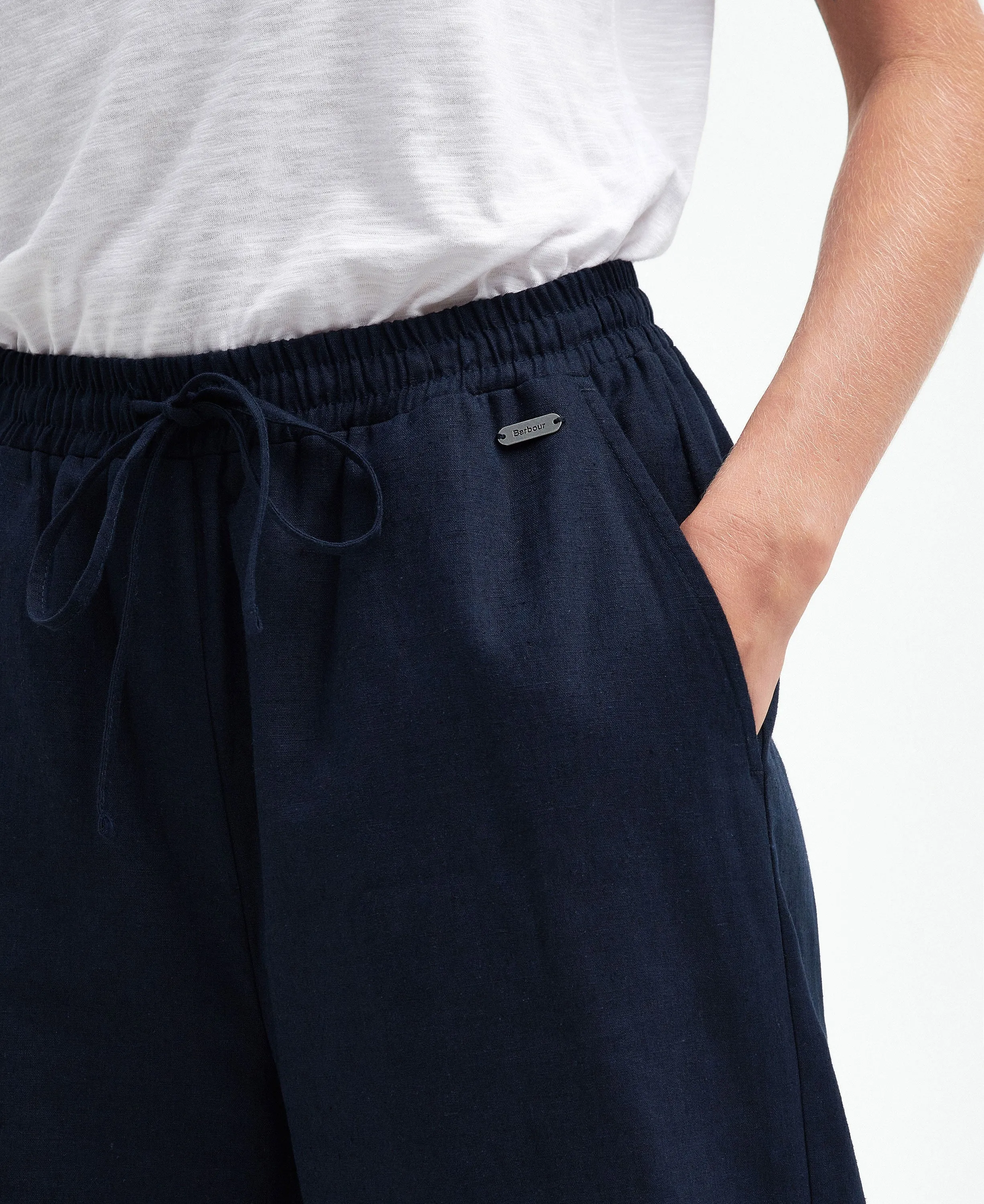 Christie Wide-Leg Trousers - Navy
